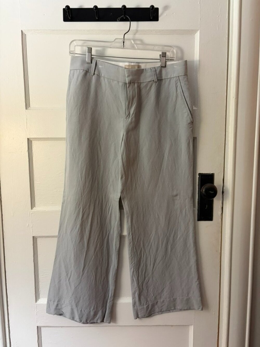 BANANA REPUBLIC Grey Rayon/Linen Pants